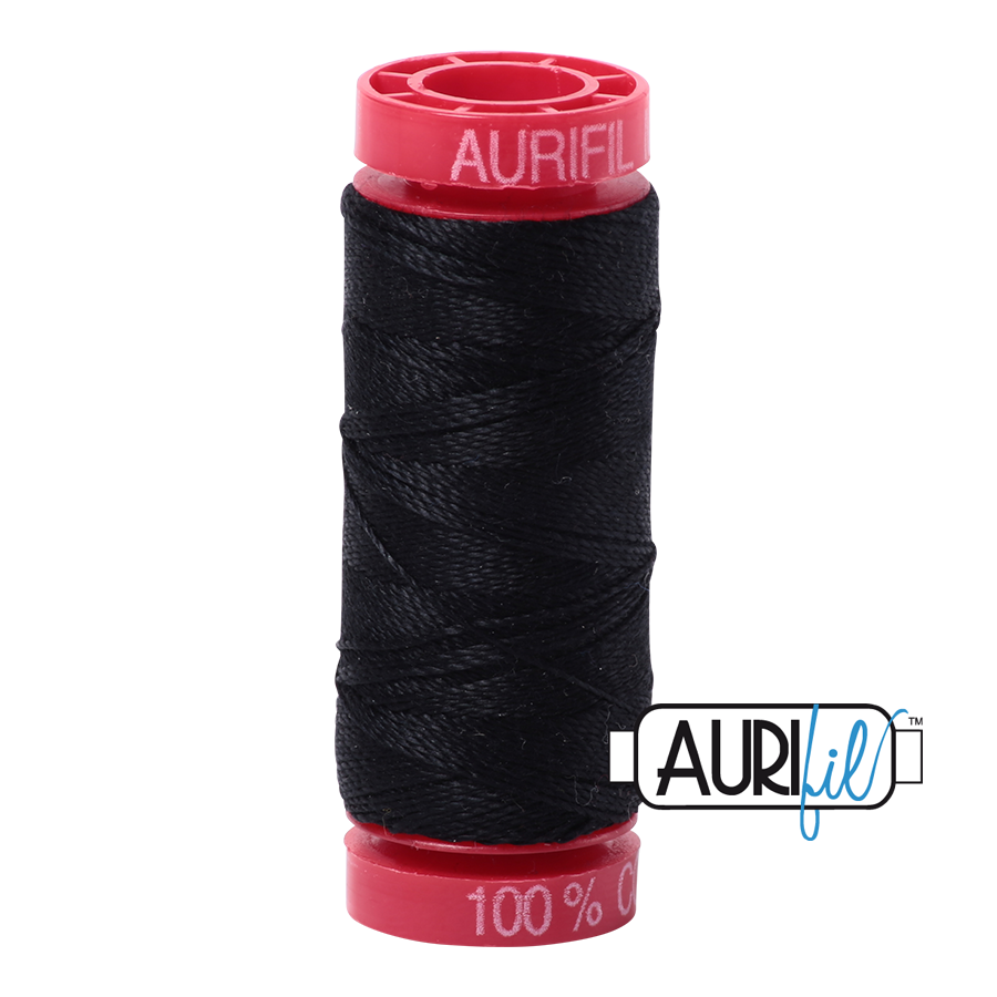 Fil Aurifil - Noir 2692 - 12wt