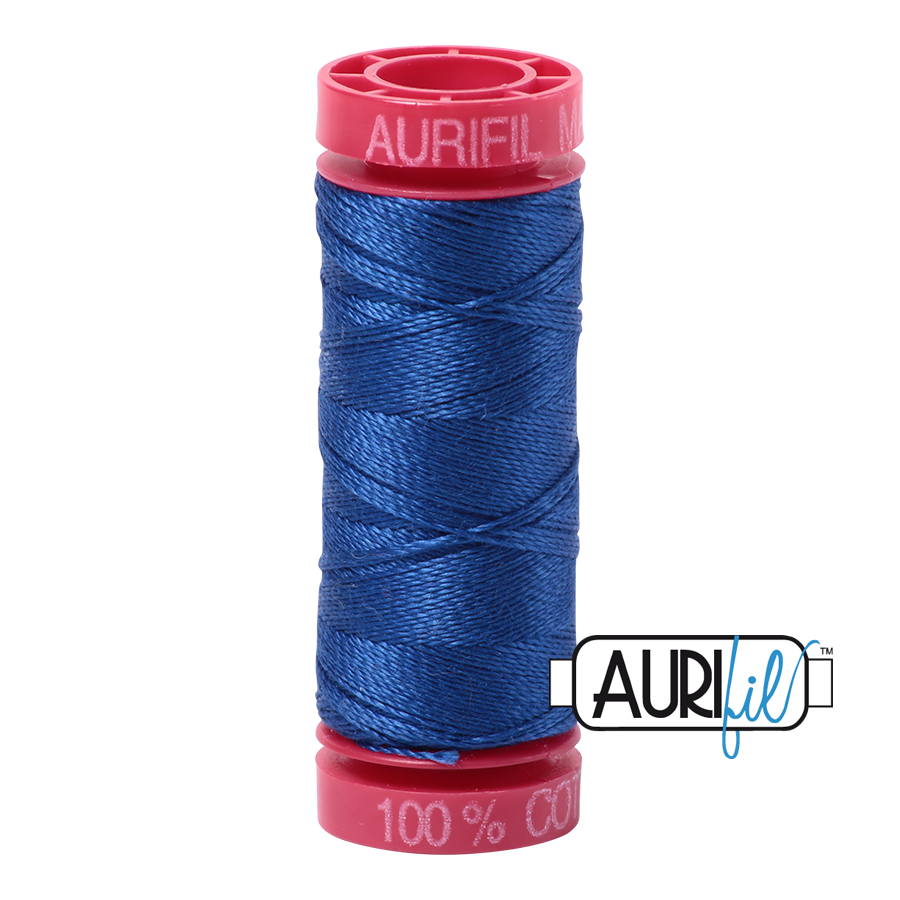 Fil Aurifil – Bleu moyen 2735 – 12wt