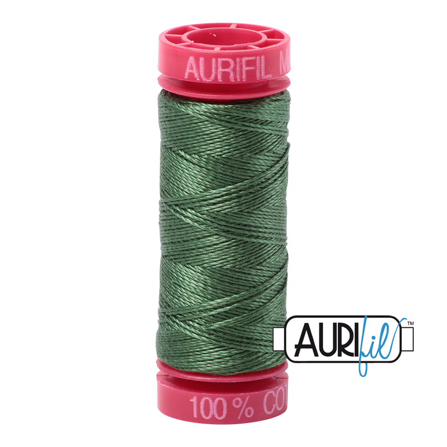 Aurifil Thread -Very Dark Grass Green 2890 - 12wt