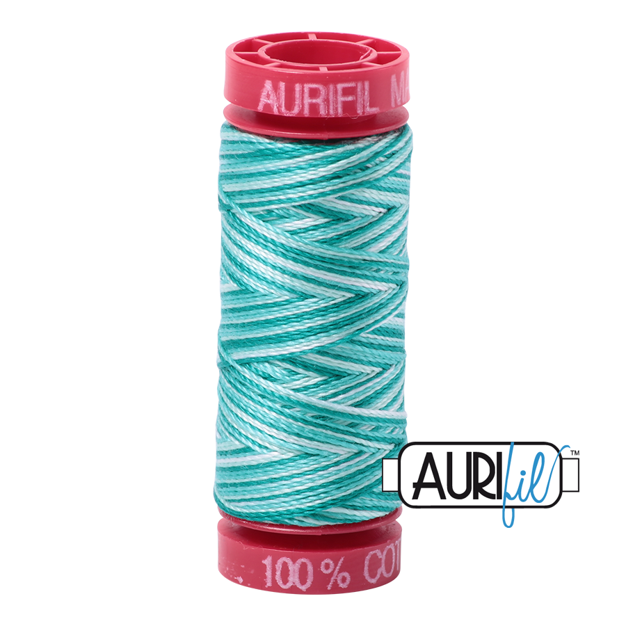 Aurifil Thread - Turquoise Foam 4654 - 12wt