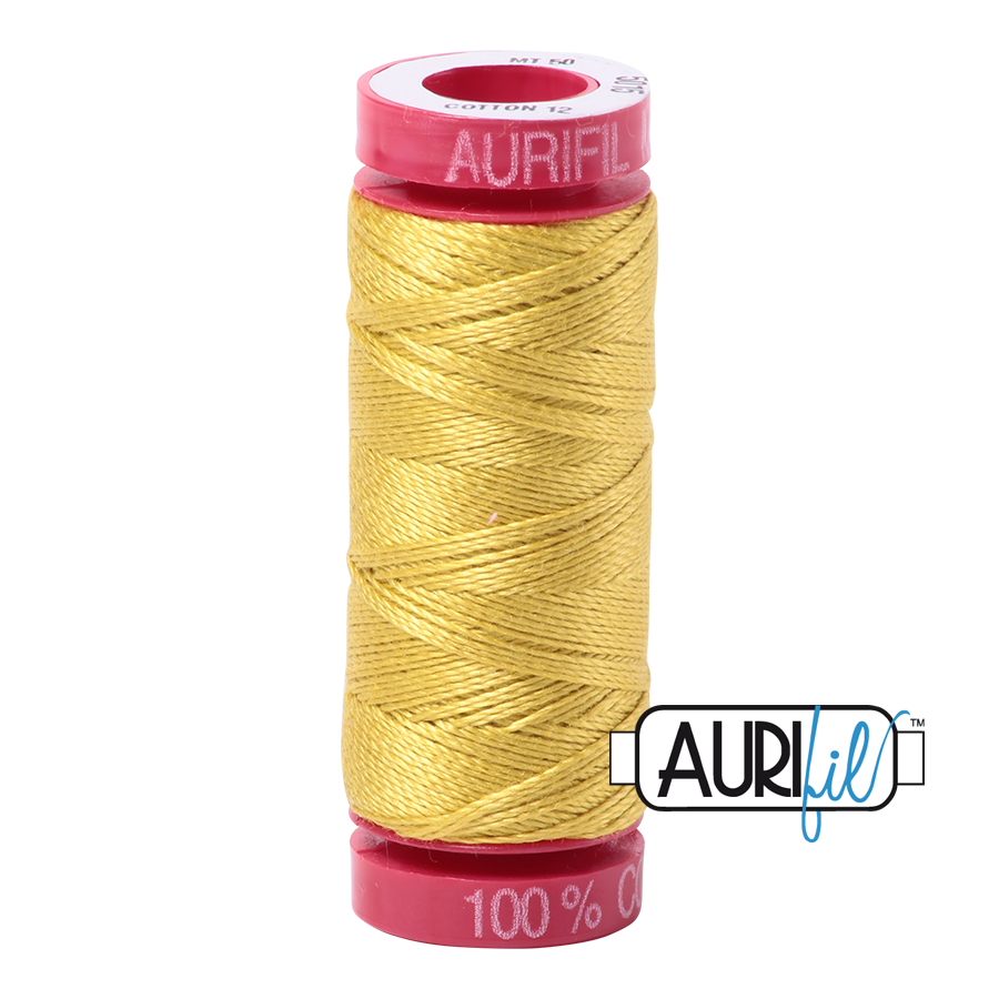 Fil Aurifil - Jaune or 5015 - 12wt