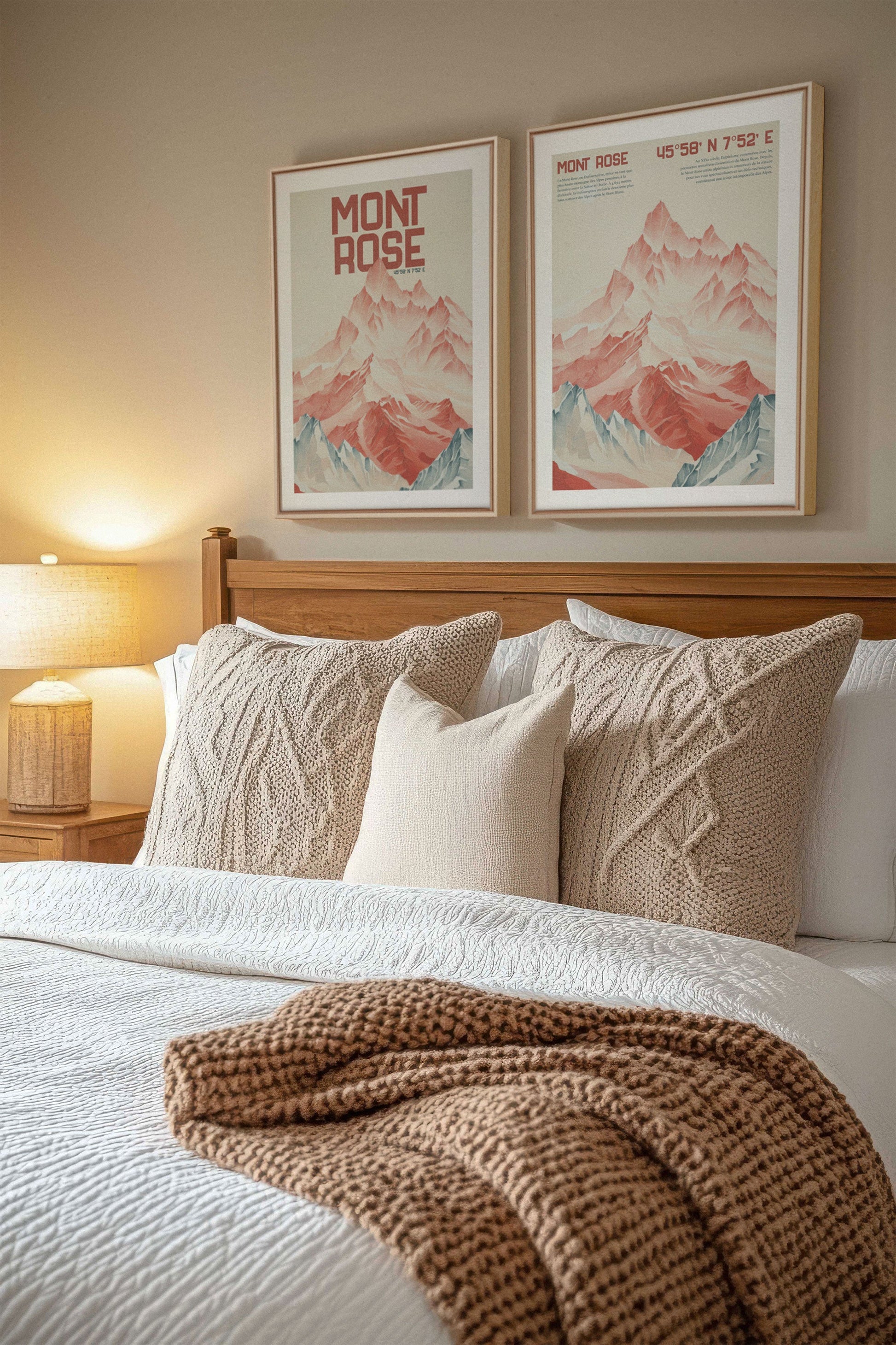 DUO ROSE SUMMIT (2 Stretched Canvas Works)