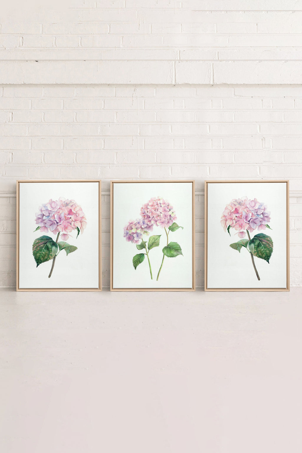 BLOSSOMING TRIO (3 Works on Stretched Canvas)