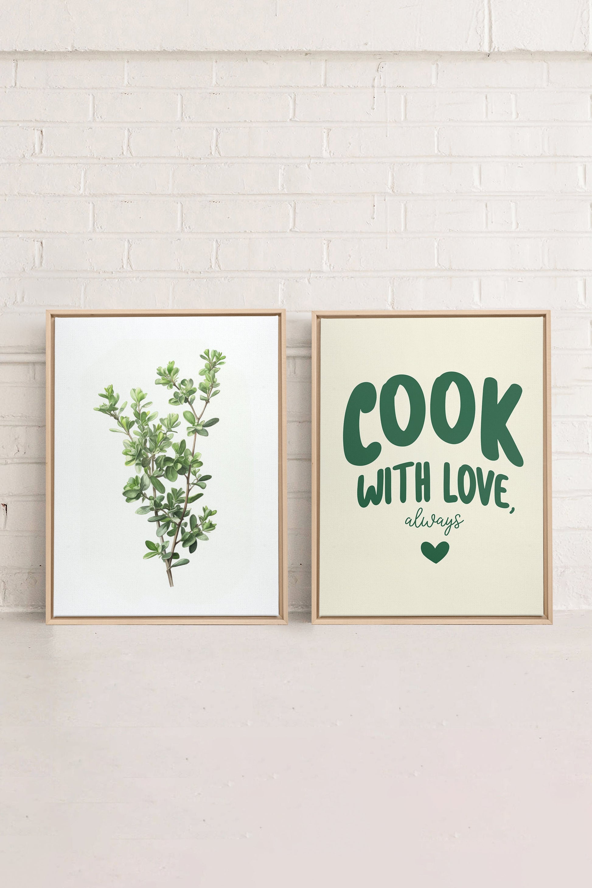 KITCHEN COMBINATION (2 Works on Stretched Canvas)