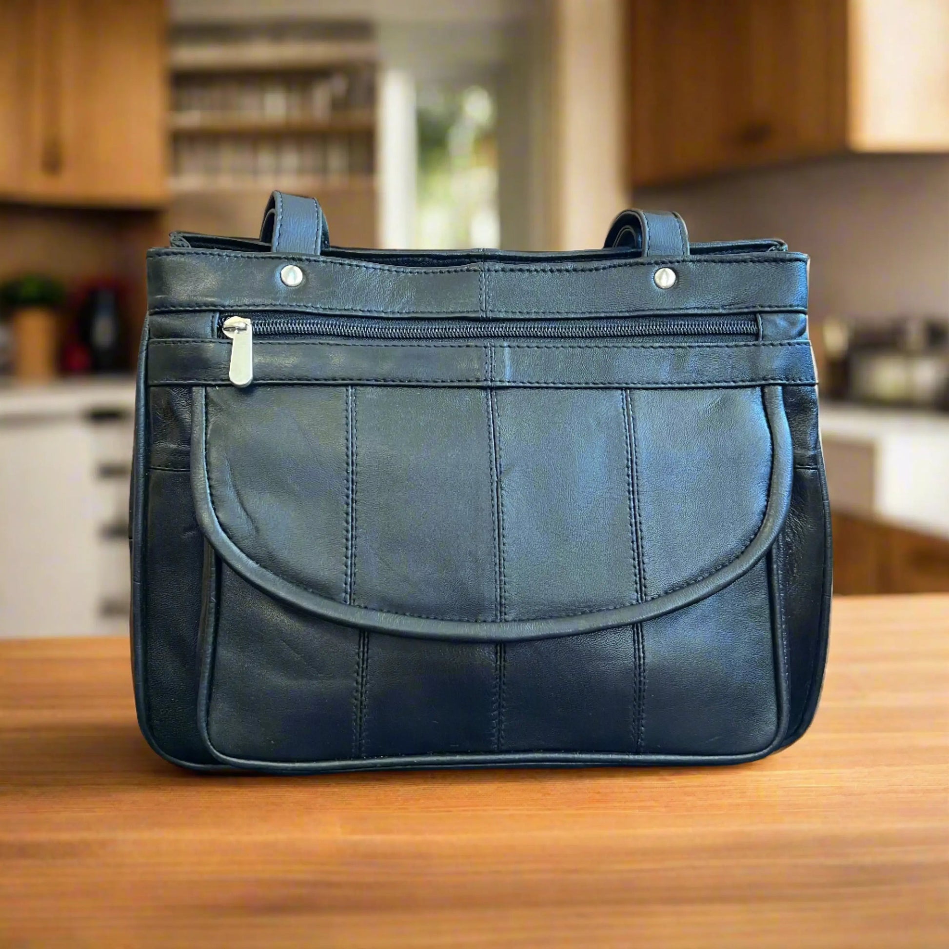 Sac bandoulière en cuir souple pour femme