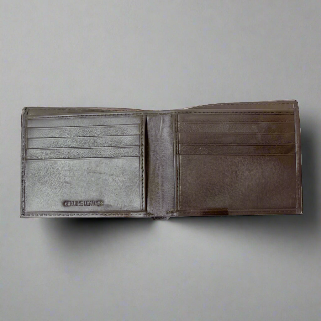 Portefeuille en cuir à deux volets pour homme BOL