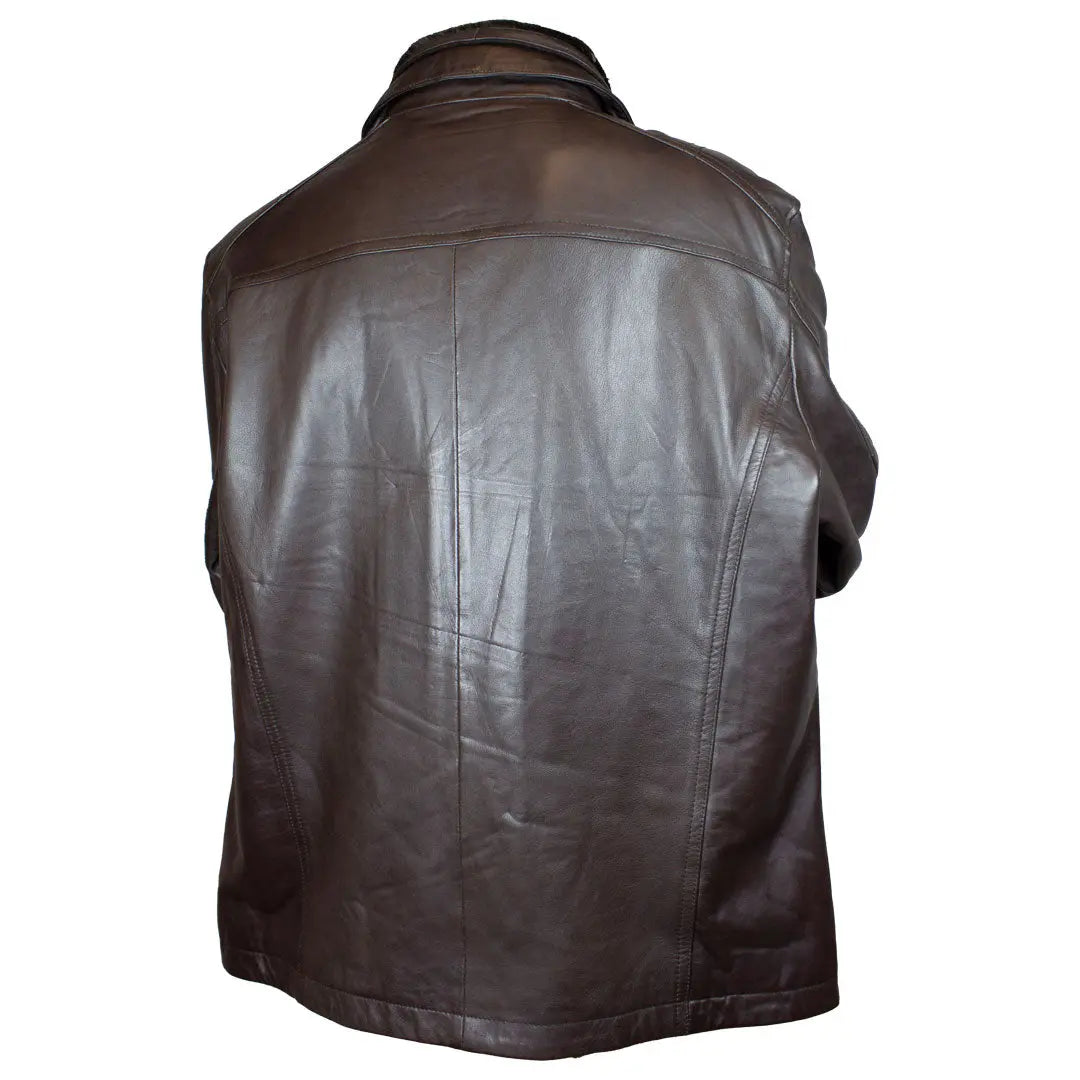 Veste bomber Cardian pour homme en cuir d'agneau BOL