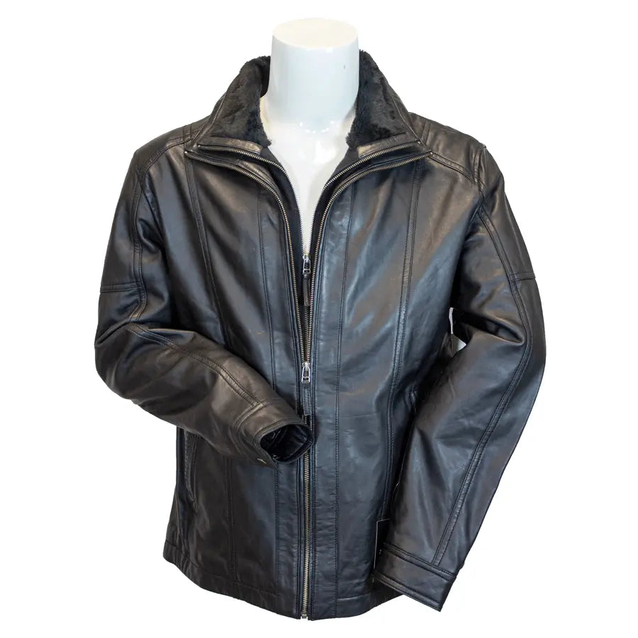 Veste bomber Cardian pour homme en cuir d'agneau BOL