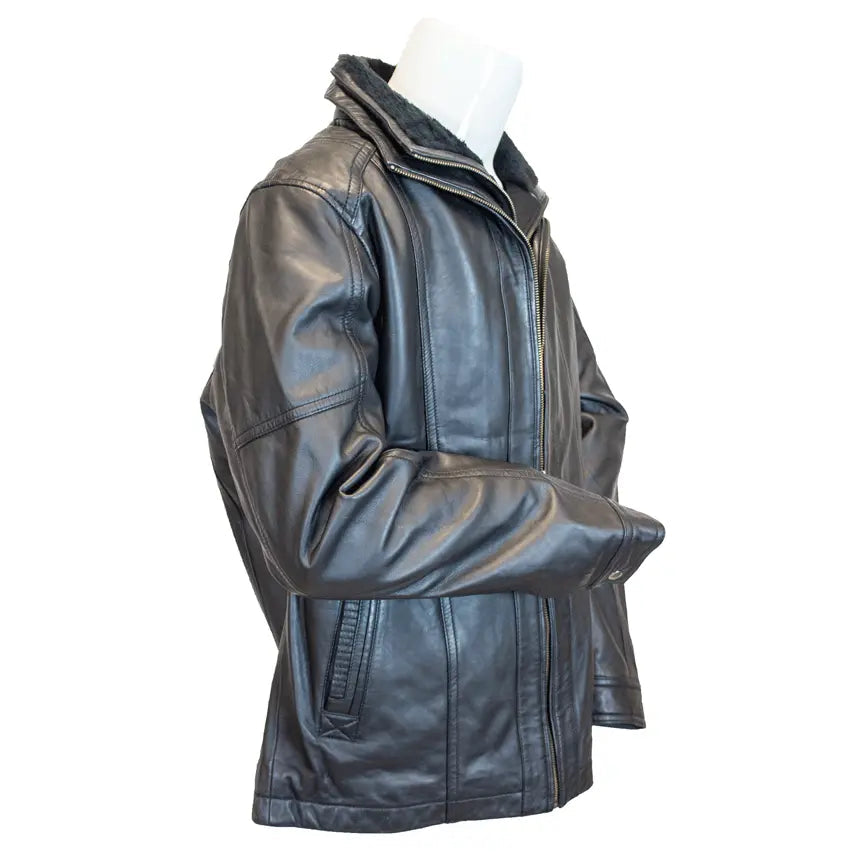 Veste bomber Cardian pour homme en cuir d'agneau BOL