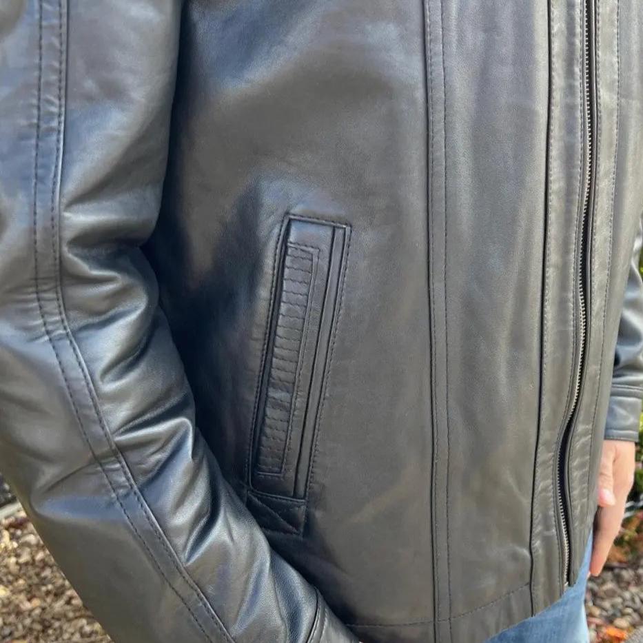 Veste bomber Cardian pour homme en cuir d'agneau BOL