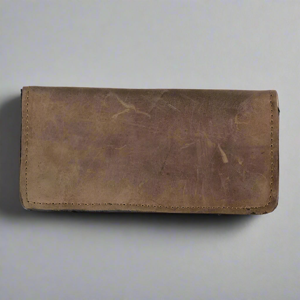 Portefeuille BOL pour homme en cuir chromé à deux volets