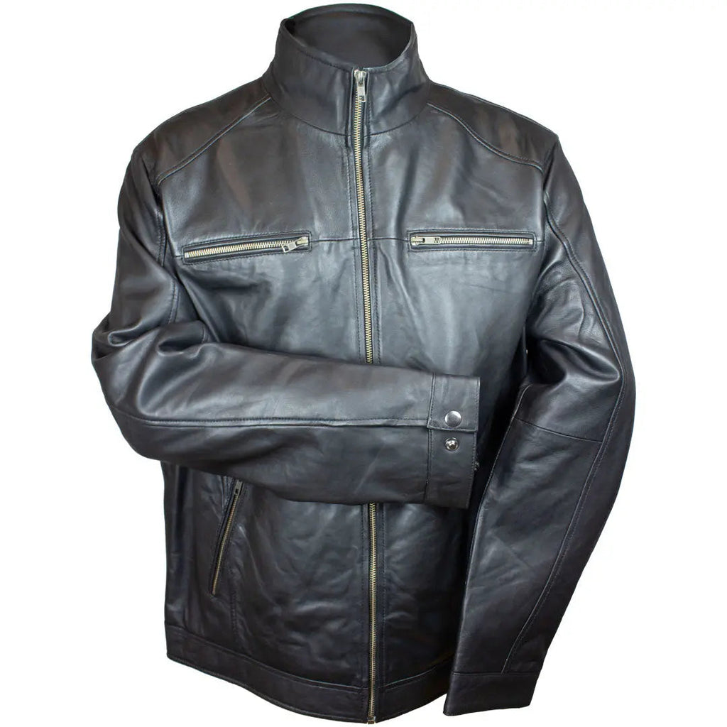 BOL Men's Gen Bomber Lambskin Leather Jacket