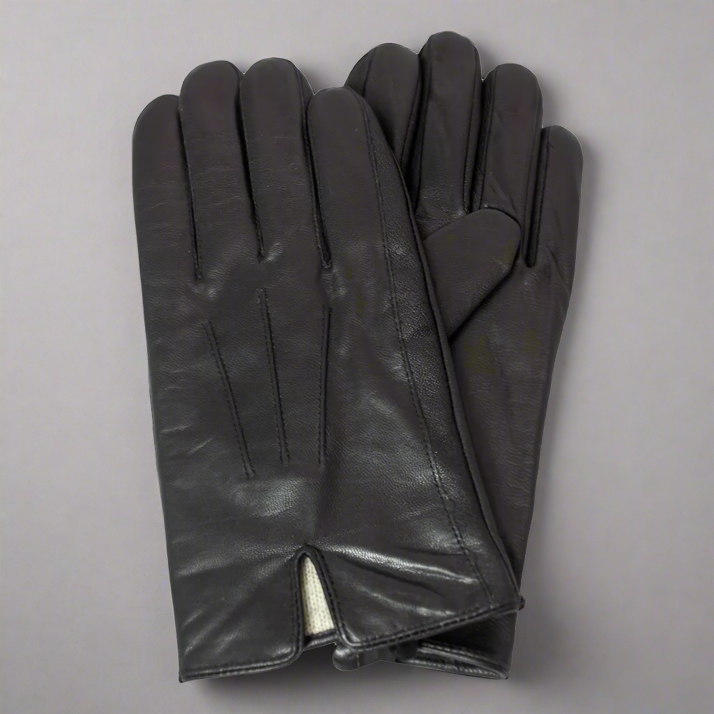 BOL Men's Knit Lining Leather Gloves