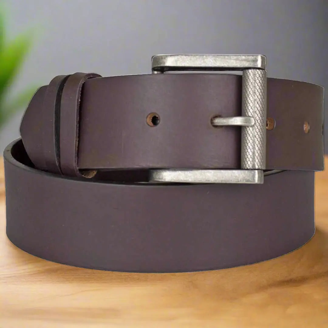 Ceinture en cuir huilé à boucle amovible pour homme BOL