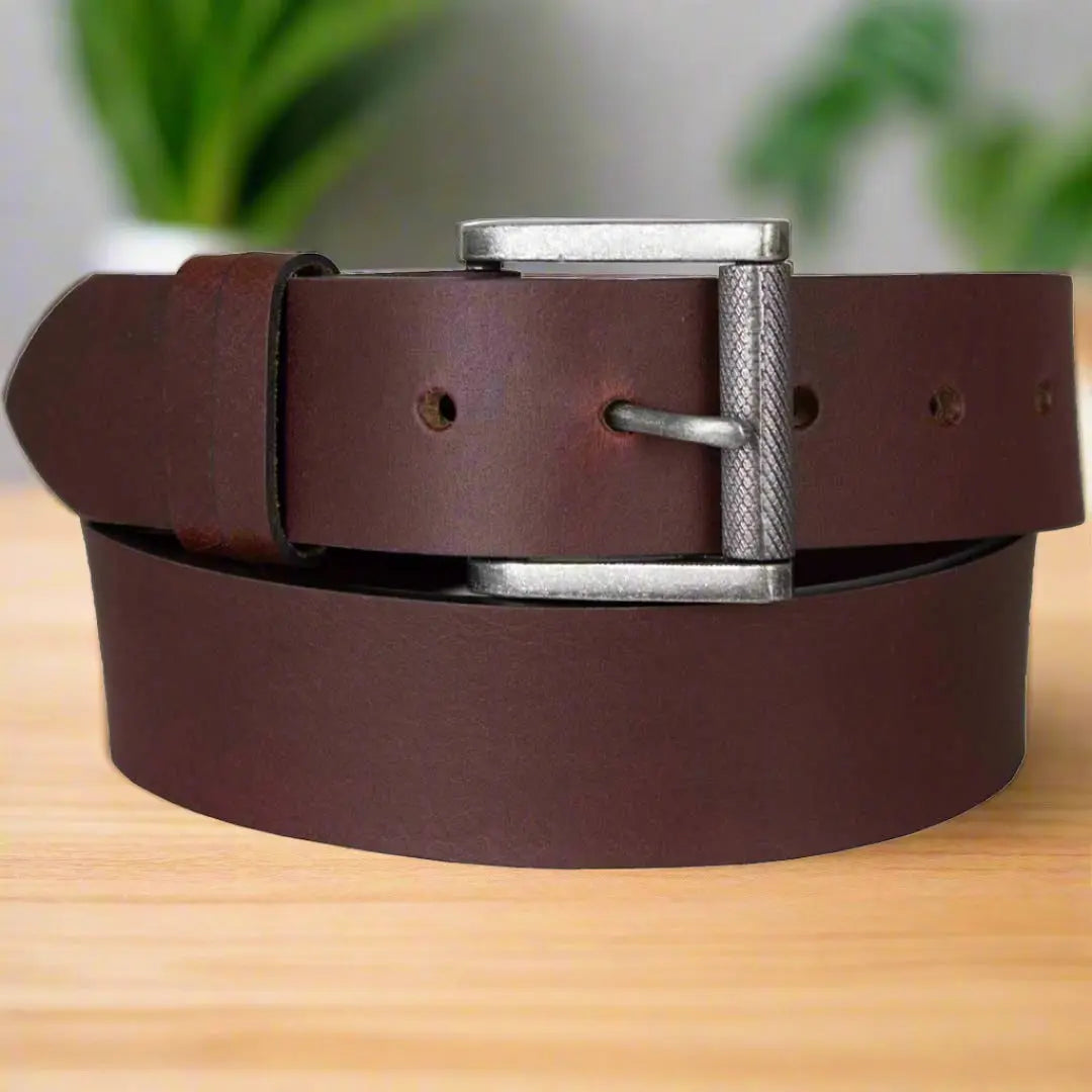 Ceinture en cuir huilé à boucle amovible pour homme BOL
