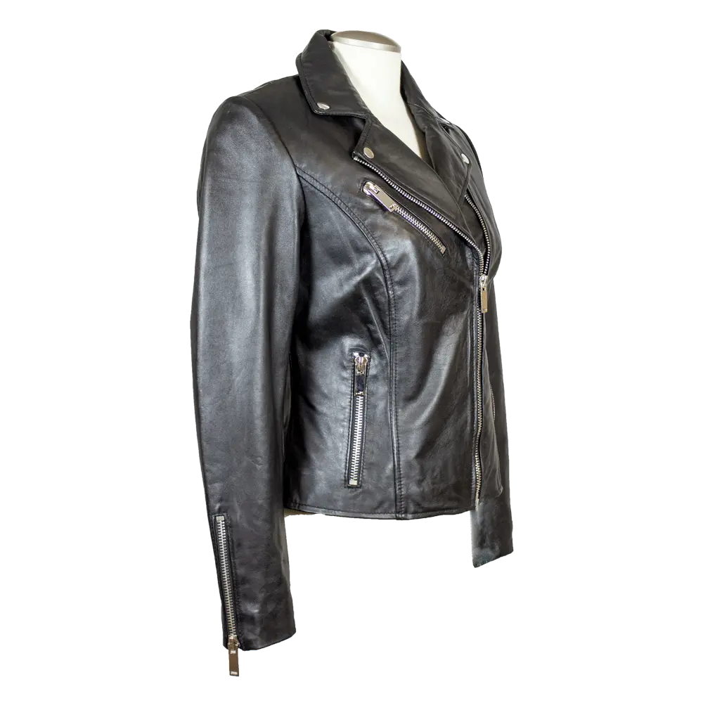 BOL Women's Biker Style Leather Jacket