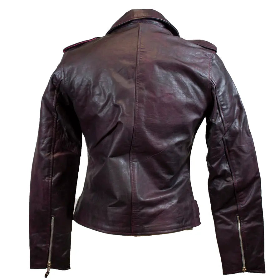 Veste en cuir style motard pour femme BOL