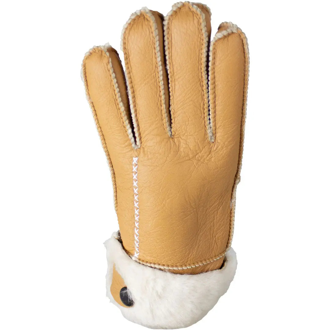 Gants en peau de mouton mérinos cousus main et boutonnés pour femmes BOL