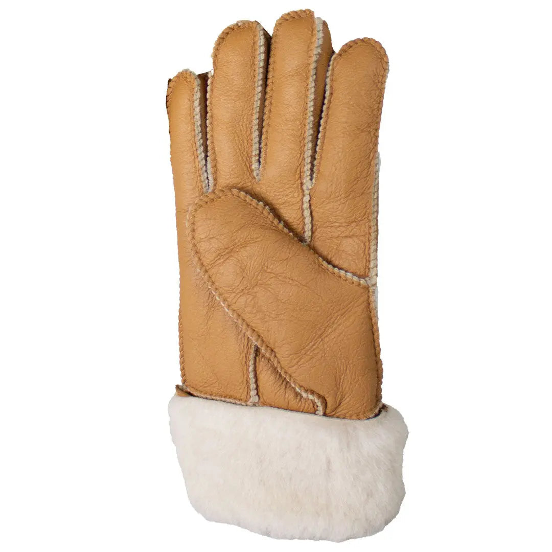 Gants en peau de mouton mérinos cousus main et boutonnés pour femmes BOL