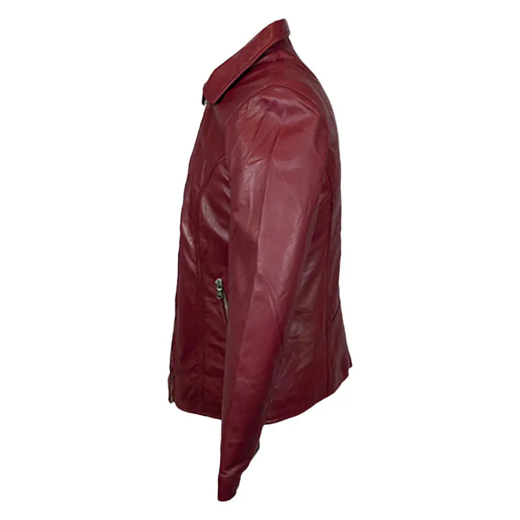 Veste de motard en cuir d'agneau pour femme BOL