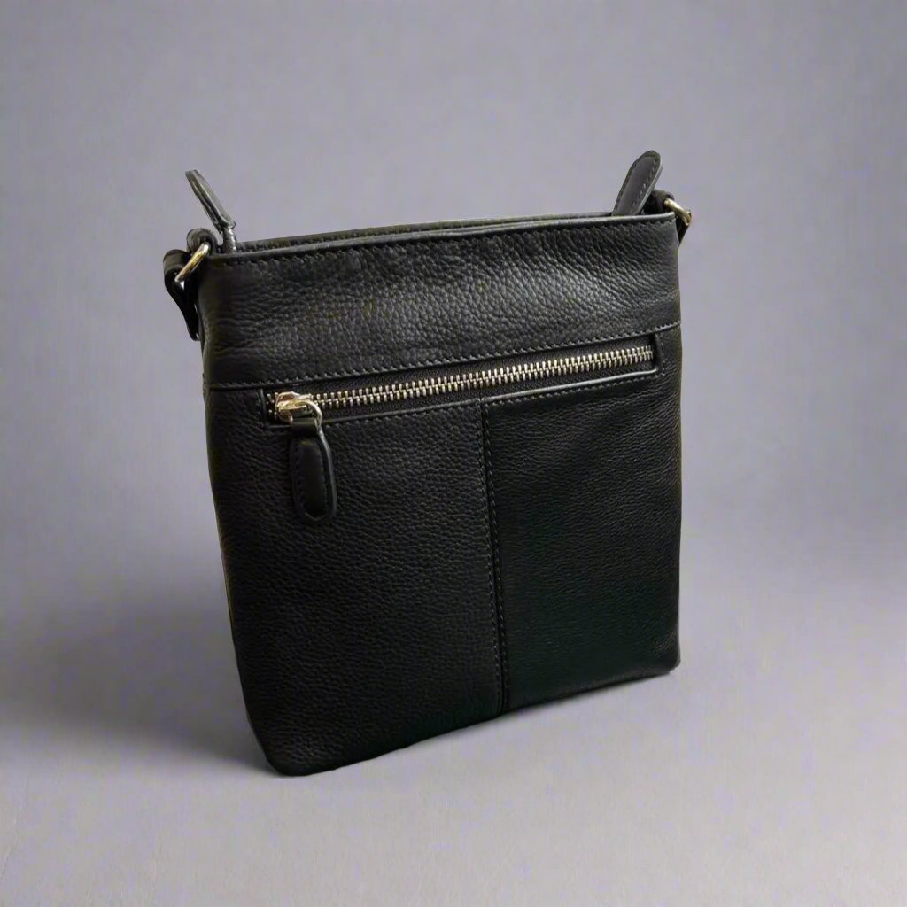 Sac bandoulière en cuir pour femme BOL, 3 poches