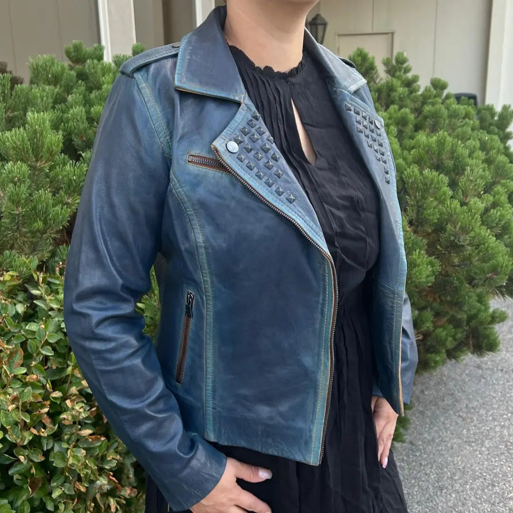 Veste en cuir d'agneau Marya pour femme de BOL