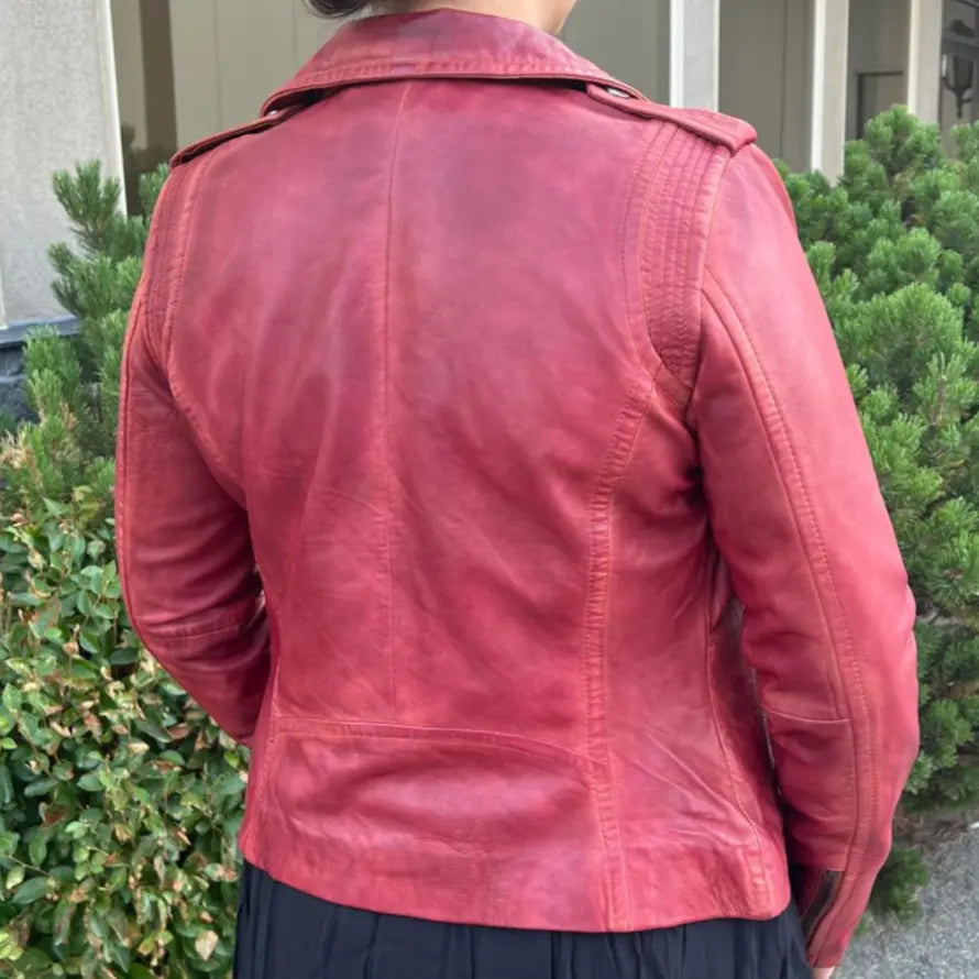 Veste en cuir d'agneau Marya pour femme de BOL