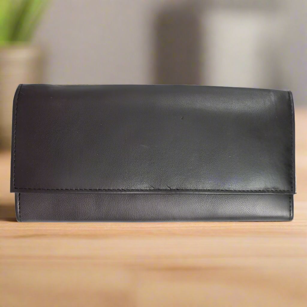 Portefeuille en cuir RFID pour femme BOL à trois volets