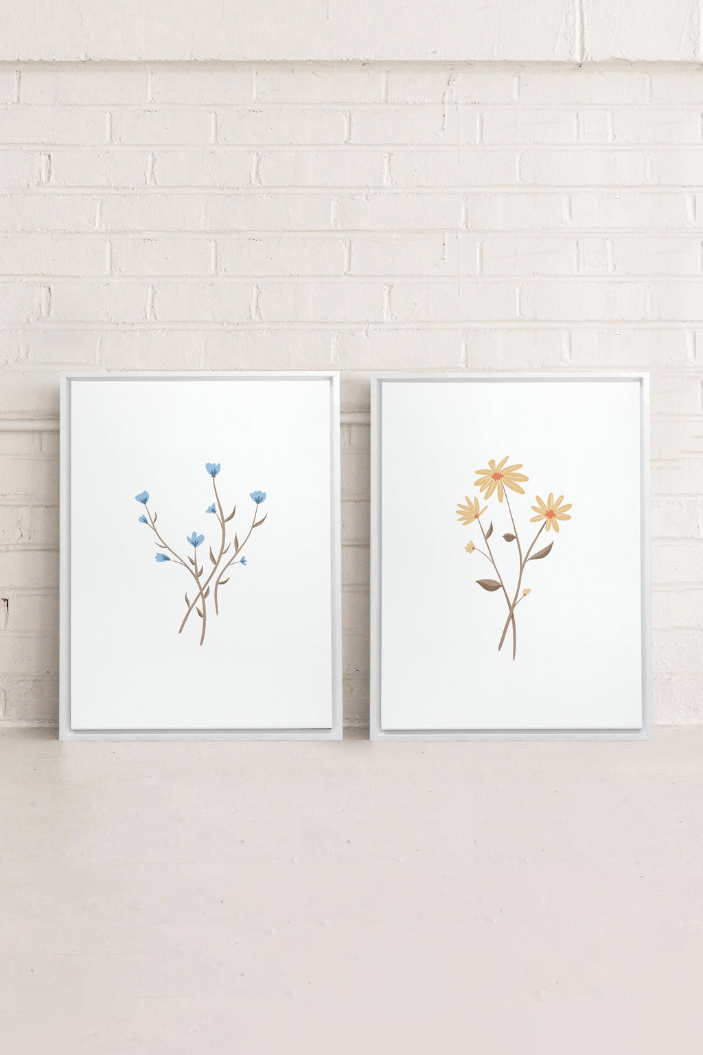 Rustic Bouquet (2 Stretched Canvas Artworks)
