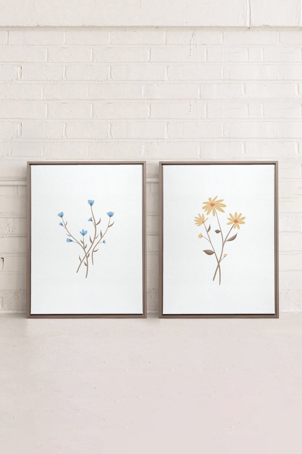 Rustic Bouquet (2 Stretched Canvas Artworks)