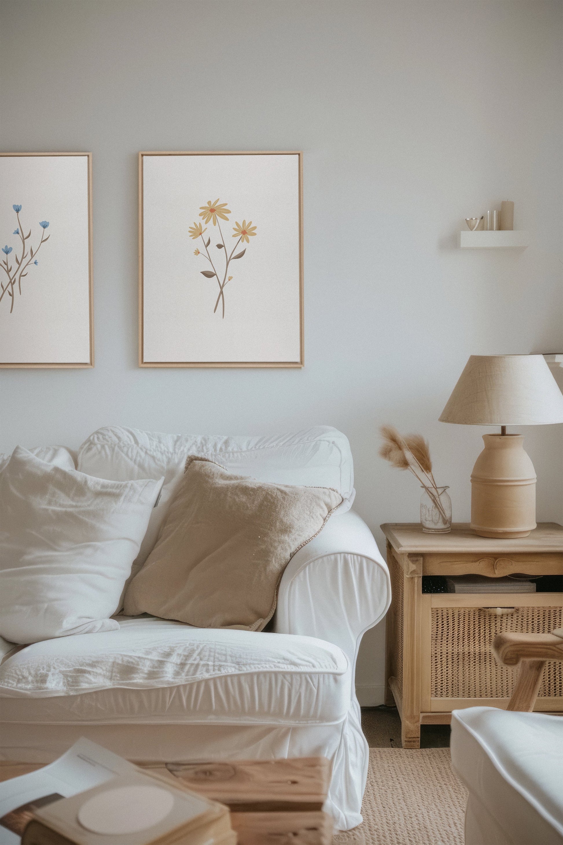 Rustic Bouquet (2 Stretched Canvas Artworks)