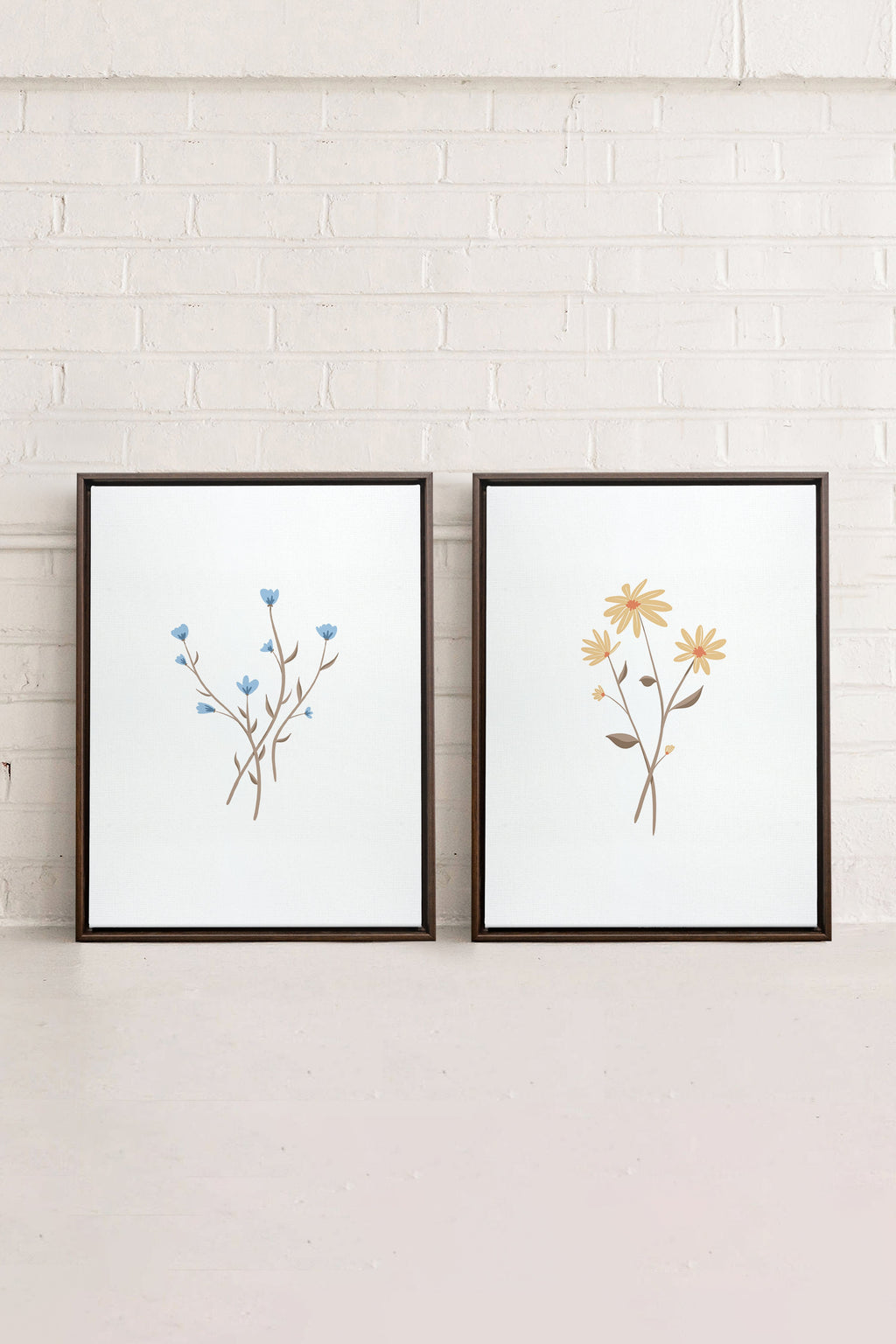Rustic Bouquet (2 Stretched Canvas Artworks)