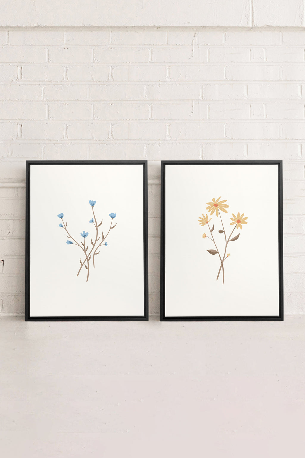 Rustic Bouquet (2 Stretched Canvas Artworks)