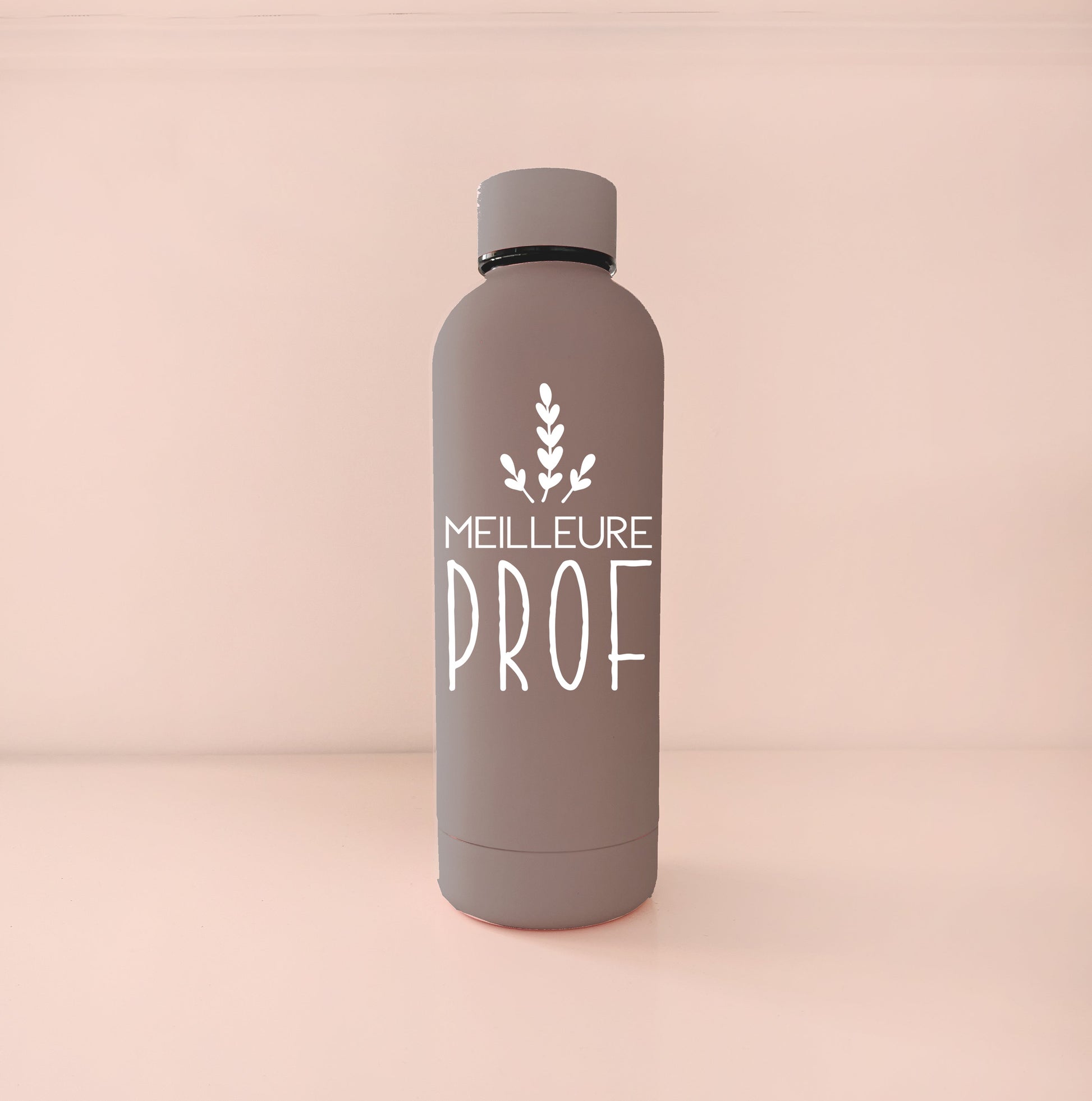 Bouteille isotherme 500 ml - Café Best Teacher Blanc