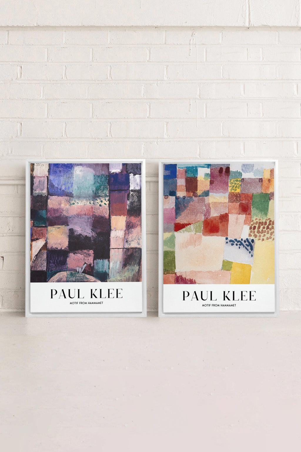 DUO PAUL KLEE (2 Works on Stretched Canvas)
