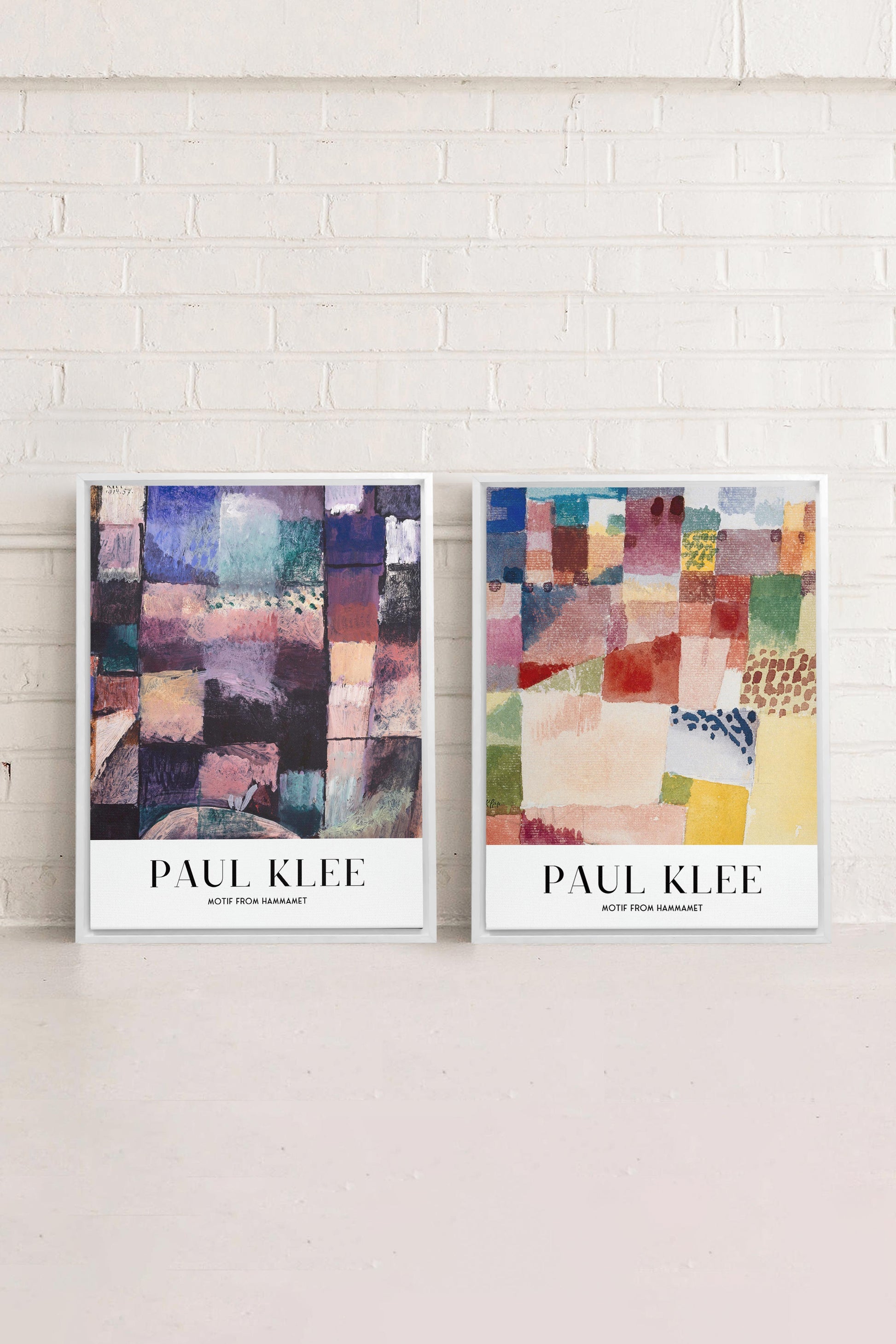 DUO PAUL KLEE (2 Works on Stretched Canvas)