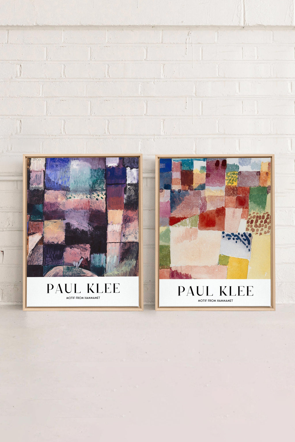 DUO PAUL KLEE (2 Works on Stretched Canvas)