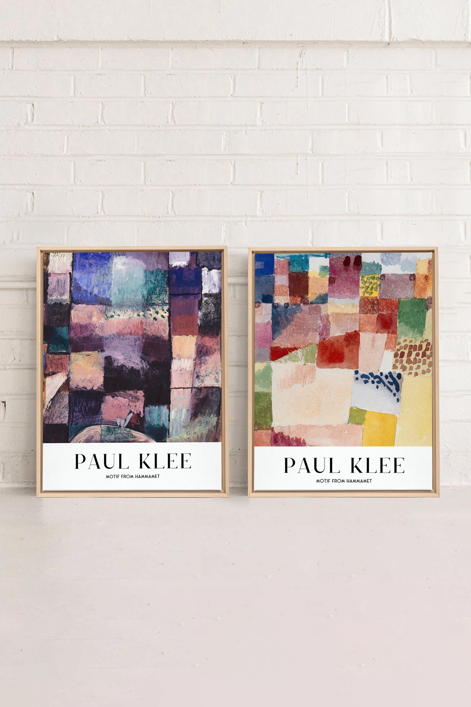 DUO PAUL KLEE (2 Works on Stretched Canvas)