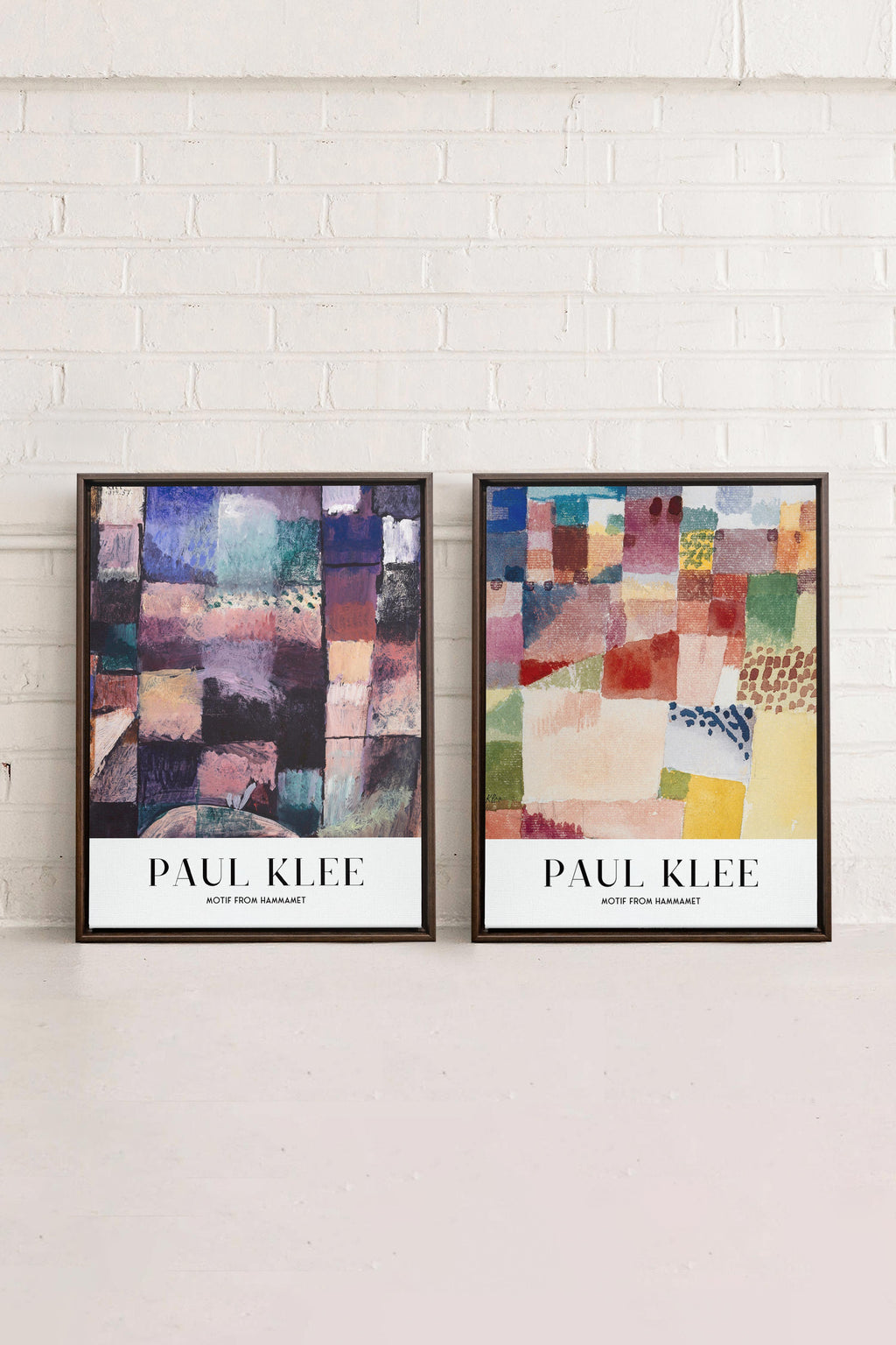DUO PAUL KLEE (2 Works on Stretched Canvas)