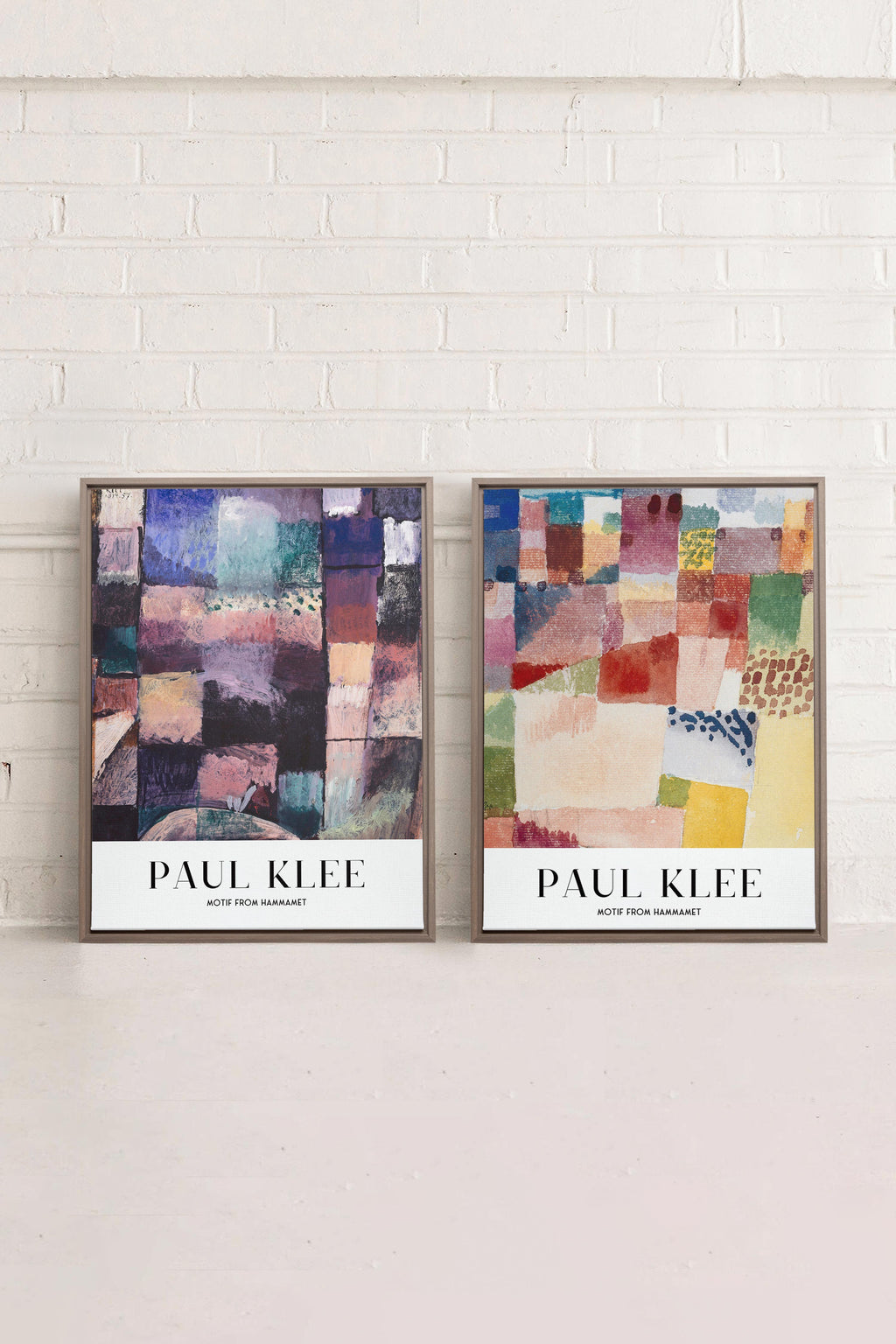 DUO PAUL KLEE (2 Works on Stretched Canvas)