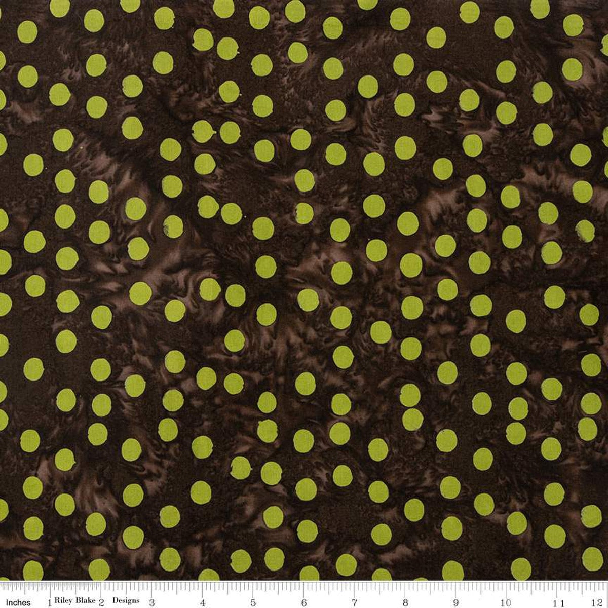 Riley Blake - Expression Batiks - Elemental -  Polka Pop - Espresso