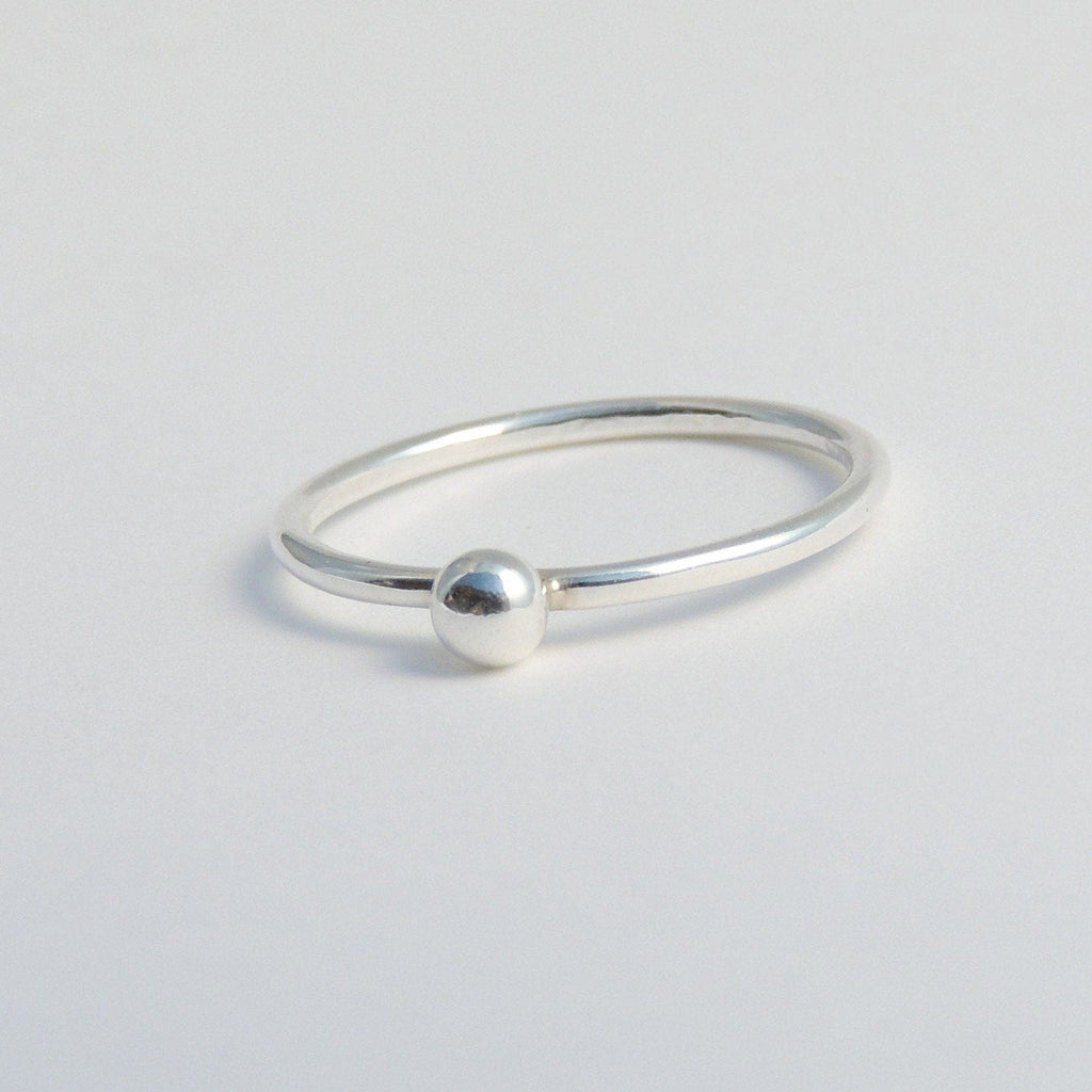 Bague empilable en argent sterling avec boules