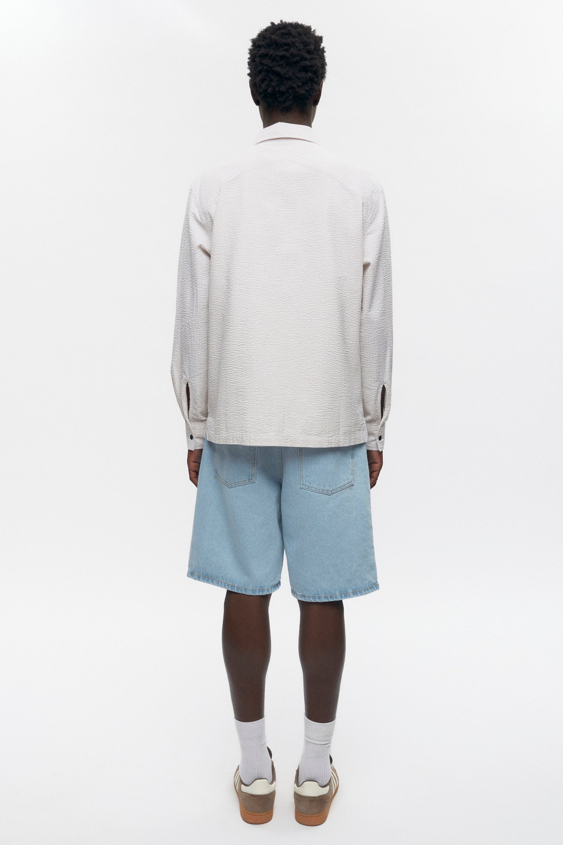 Men's Seersucker Full Zip Shirt