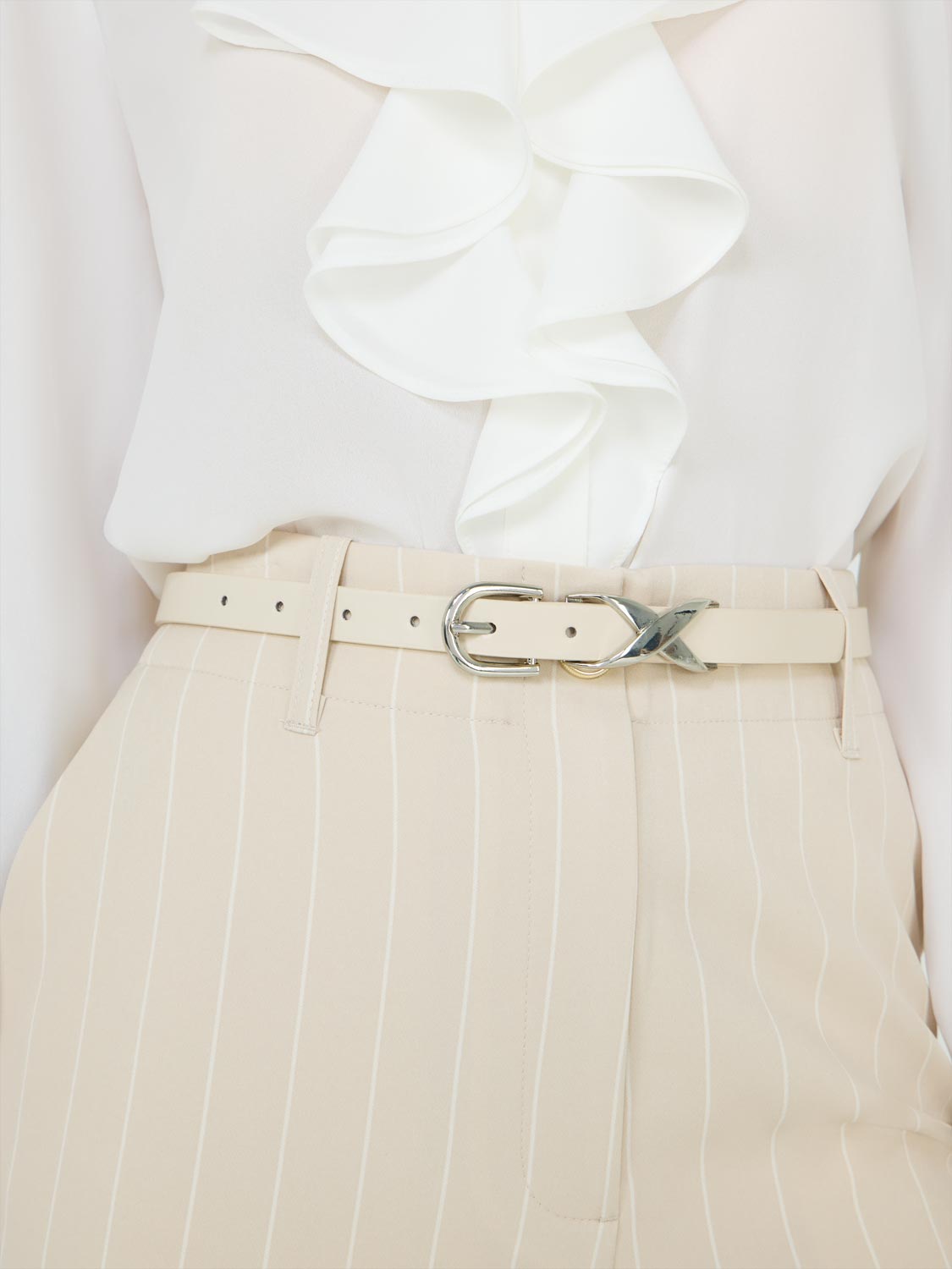 2-Pack Of Crossed Buckle Belts