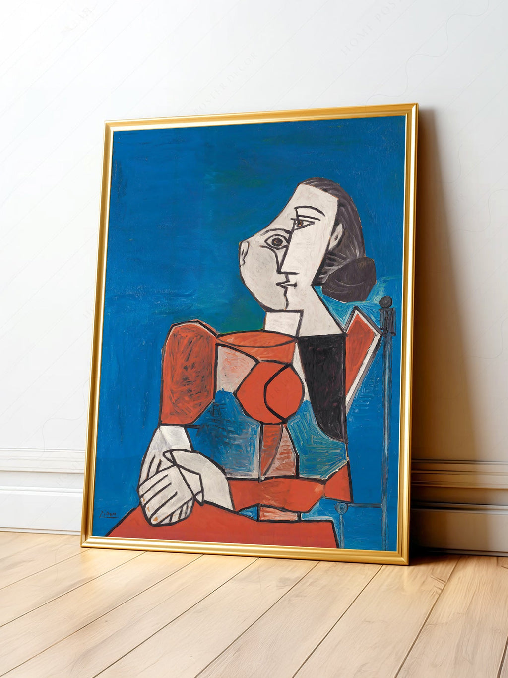 Pablo Picasso Femme Seated Woman Art Print – Cubist Wall Art Poster