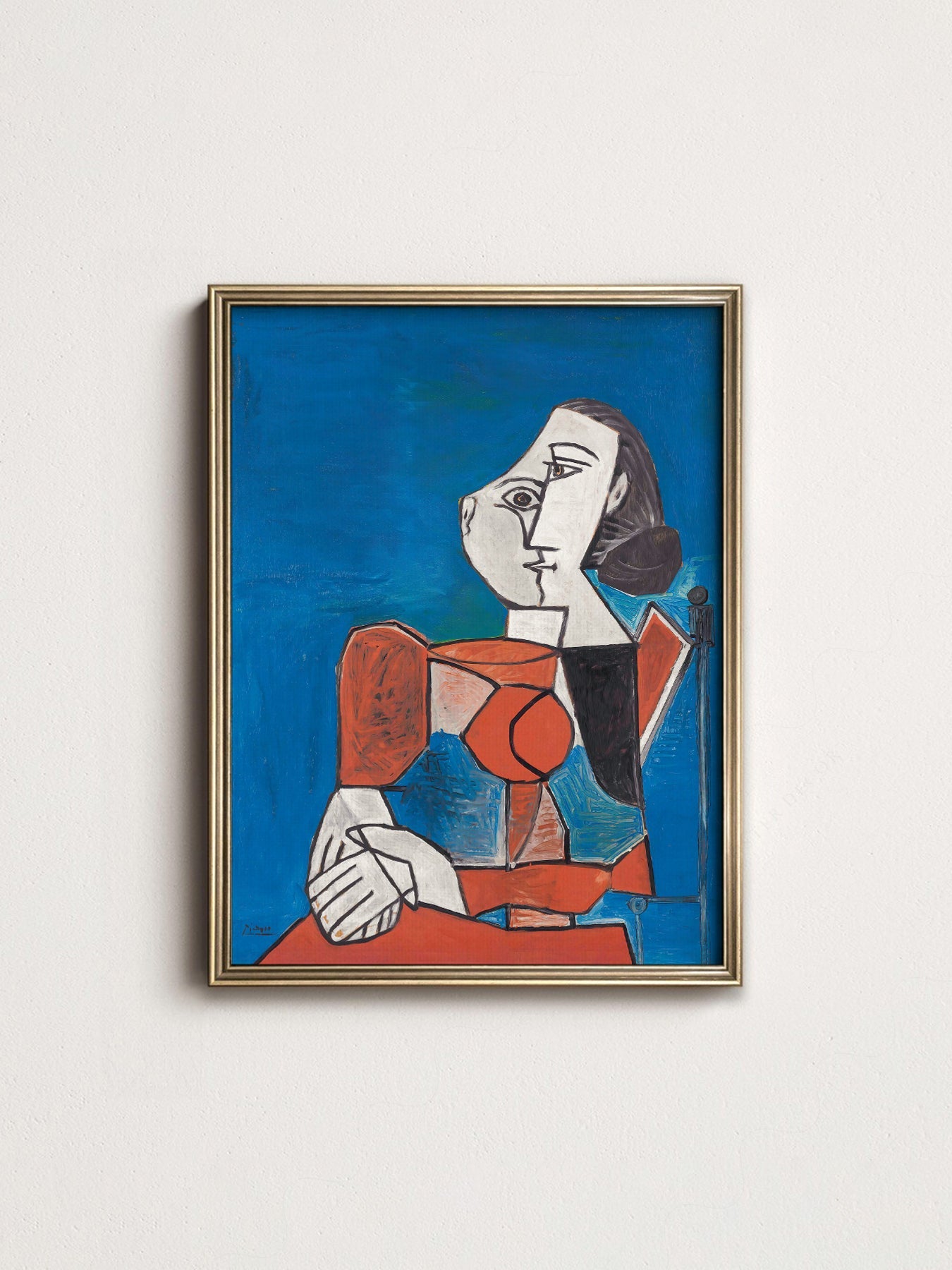Pablo Picasso Femme Seated Woman Art Print – Cubist Wall Art Poster