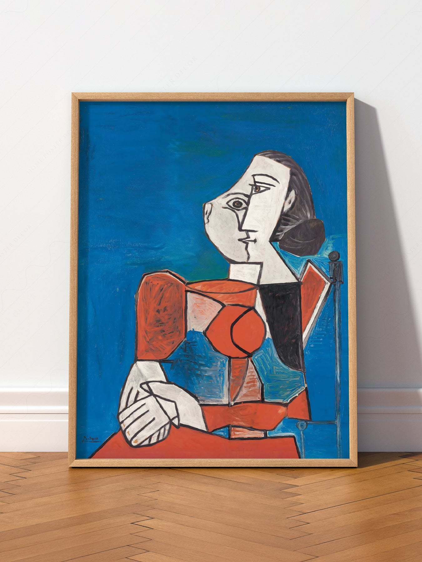 Pablo Picasso Femme Seated Woman Art Print – Cubist Wall Art Poster