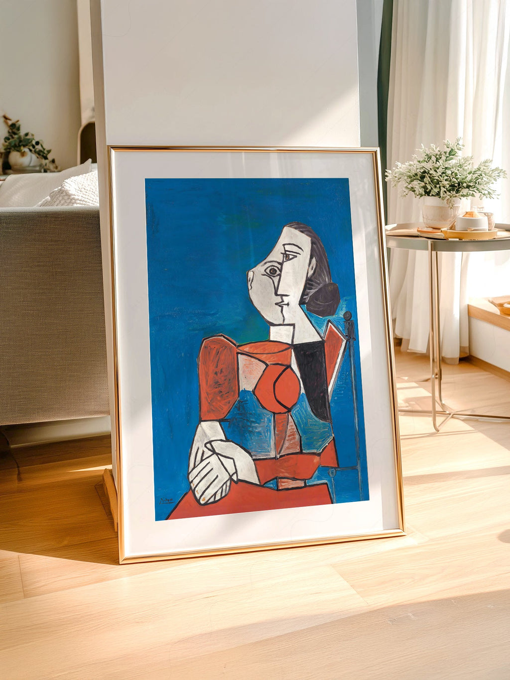 Pablo Picasso Femme Seated Woman Art Print – Cubist Wall Art Poster
