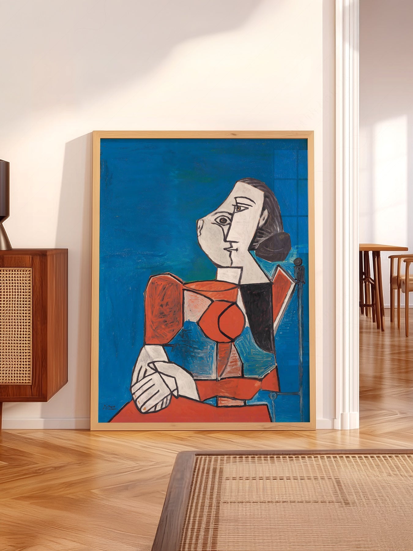 Pablo Picasso Femme Seated Woman Art Print – Cubist Wall Art Poster