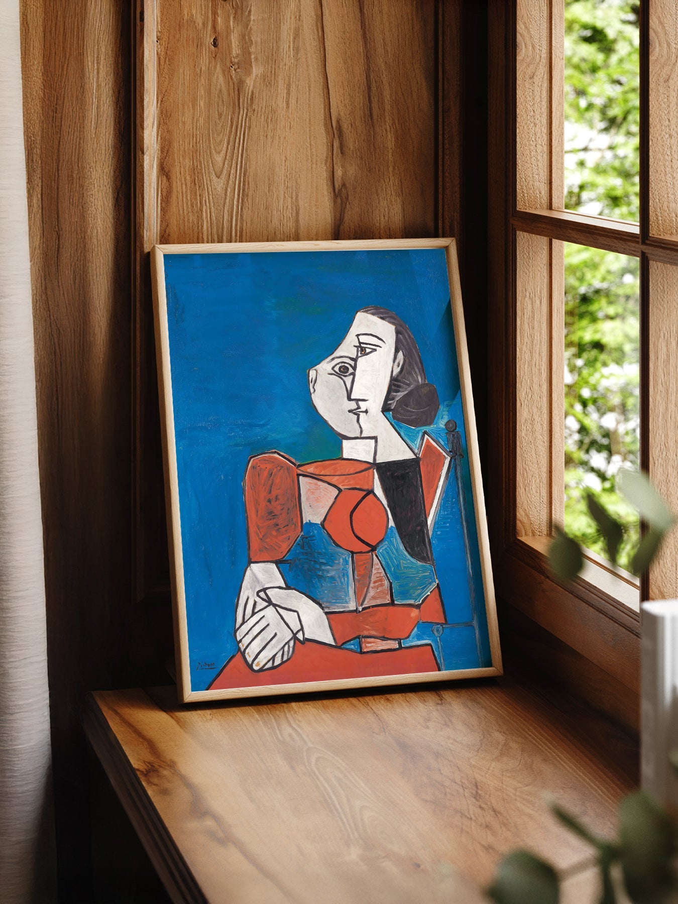 Pablo Picasso Femme Seated Woman Art Print – Cubist Wall Art Poster